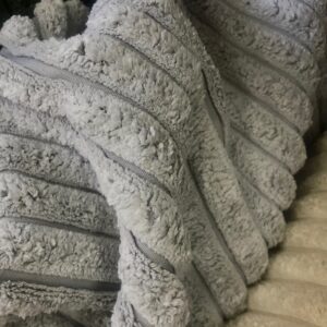 tissu ameublement COIMBRA Velours épais avec rayures cotelées larges XXL pour rideaux et sièges