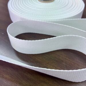 sangle polyester 2.50cm coloris blanc
