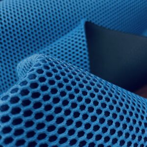 tissu MESH bubble 3d coloris bleu turquoise pour rénover siège et couture de sacs