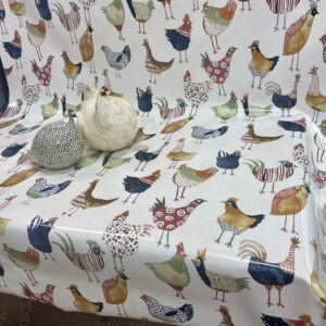 TISSU COTON ENDUIT PVC spécial nappage