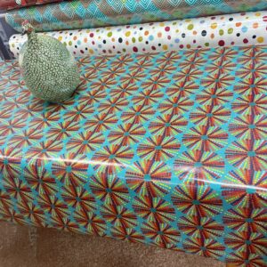 TISSU COTON ENDUIT PVC spécial nappage
