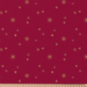 tissu-demi-natte-de-noel-zelum-fond-cardinal-oeko-tex
